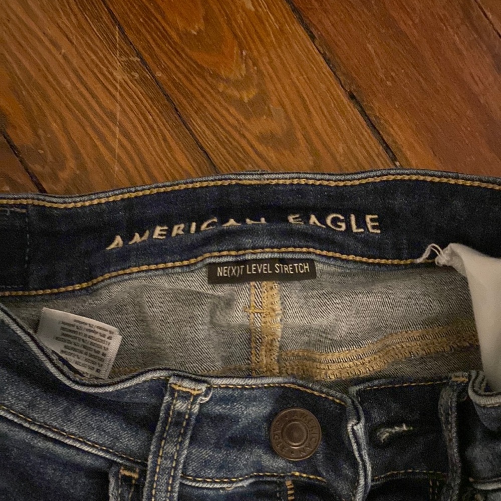 Barley worn jeans